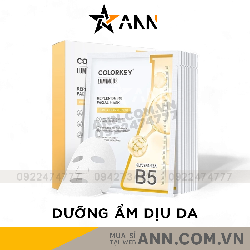 25182_d1_20240924111525-1.png Mặt Nạ Colorkey Luminous B5 Màu Vàng Cam Thảo Hộp 10 Miếng - 6975326789349