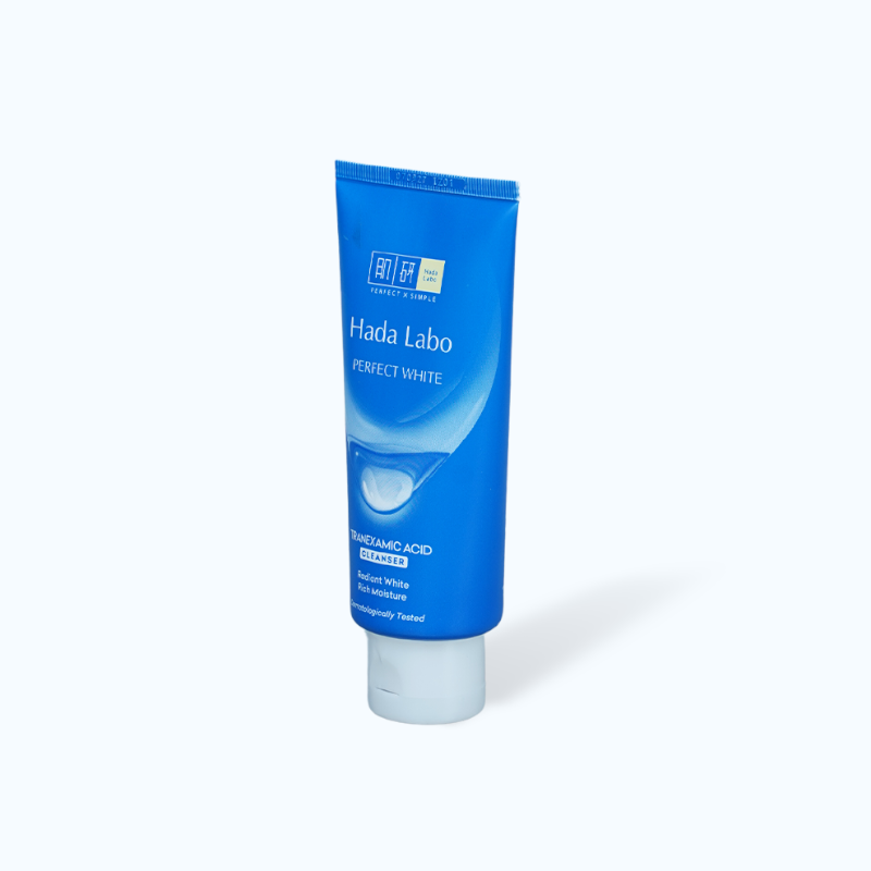 Sữa Rửa Mặt Hada Labo Màu Xanh Dương Perfect White Tranexamic Acid Cleanser 80g