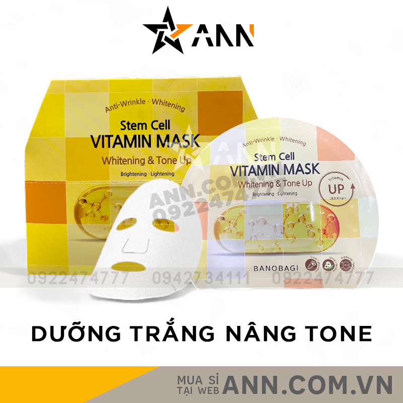 25226_a6_20240924115211-2.png Mặt Nạ Banobagi Màu Vàng Stem Cell Vitamin Mask Whitening Tone Up Hộp 10 Miếng - 8809486365328