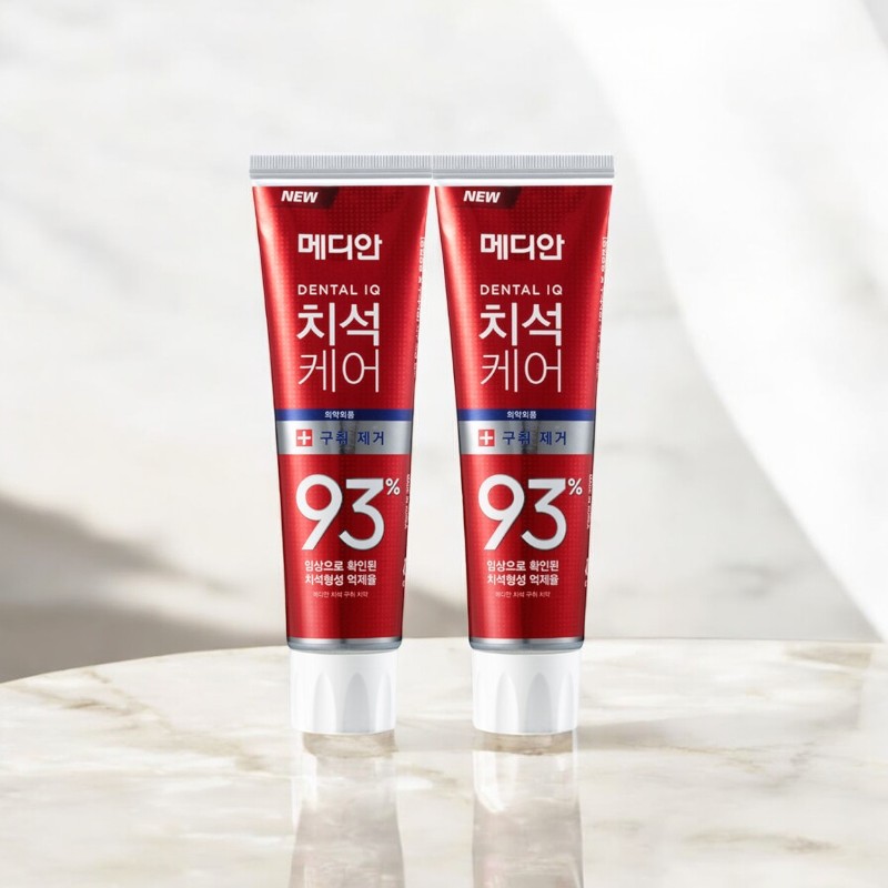 25244_kdr-93-do-phu-photoroom-2_20240924164535-2.jpg Kem Đánh Răng Median Màu Đỏ Dental IQ 93% Tartar Toothpaste Badbreath 120g - 8809585101421