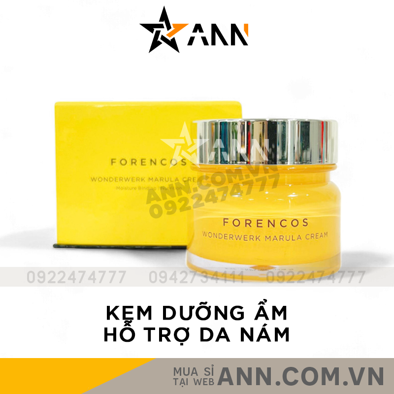 Kem Dưỡng Forencos Màu Vàng Wonderwerk Marula Cream 50ml