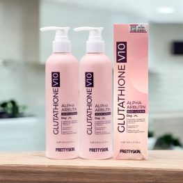 prettyskin glutathione v10 alpha arbutin body lotion Kem Body Prettyskin Màu Hồng Ban Ngày Glutathione V10 Alpha Arbutin Body  Lotion 250ml