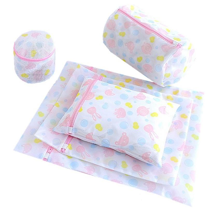 25323_e4ed4418996acb03dd7991d37ae492e8_20240928165525-4.jpg Set 5 Túi Lưới Giặt Quần Áo - Túi Giặt Đồ Máy Giặt - S5TLGQA