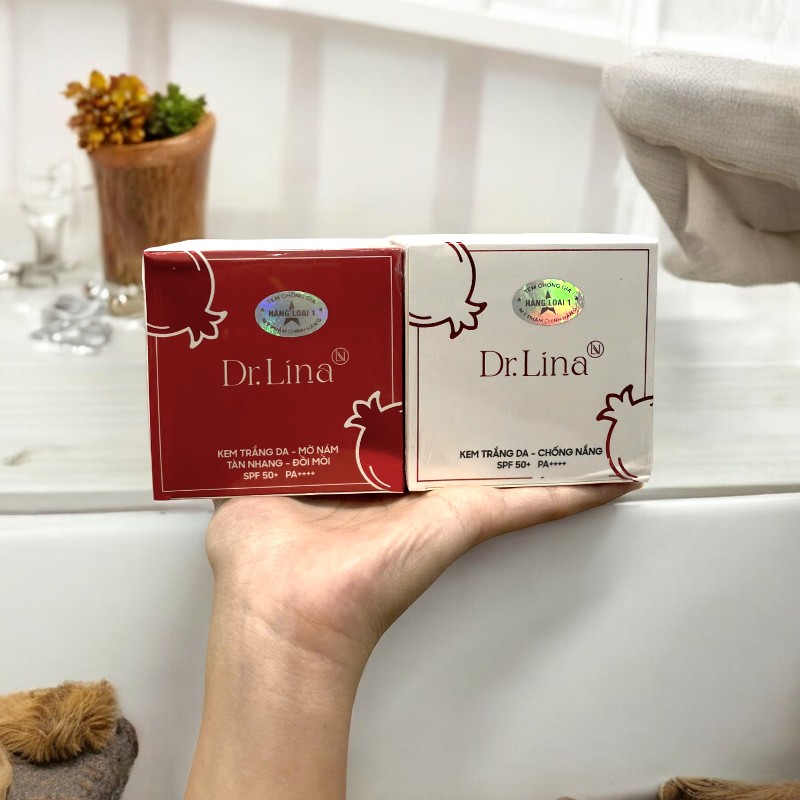 25355_z5889526318876-08a83f713ceb0295ed946ae818b9121c-photoroom_20241002171028-2.jpg Combo Kem Face Dưỡng Trắng Da Mặt Dr.Lina Lựu Đỏ Ngày Đêm 25g Hỗ Trợ Trắng Da Mờ Nám - CBKFLD