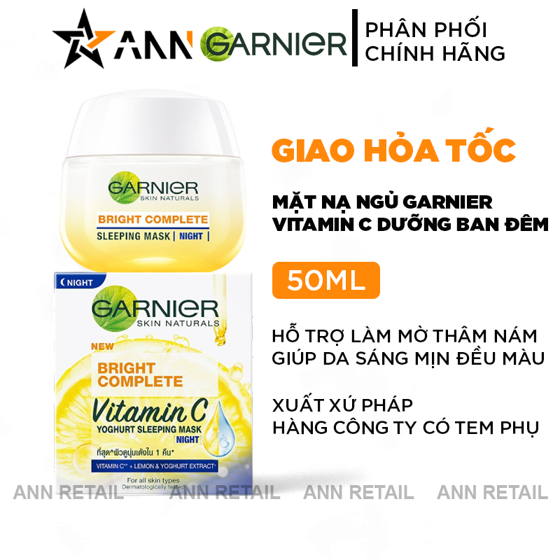 25382_25382-6-20241008085913_20241227120347-1.png Mặt Nạ Ngủ Garnier Ban Đêm Bright Complete Vitamin C Yoghurt Sleeping Mask 50ml - 8992304005206