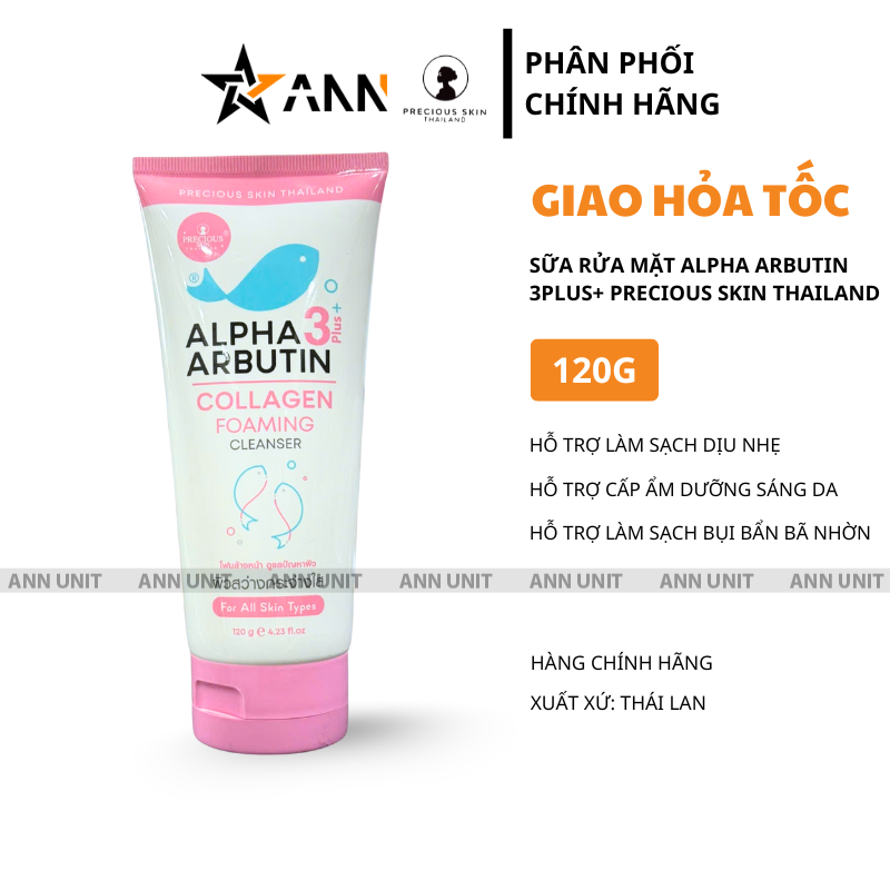 25390_1_20250807100932-3.png Sữa Rửa Mặt Alpha Arbutin 3 Plus+ Precious Skin Thái Lan 120ml - 8858831008311