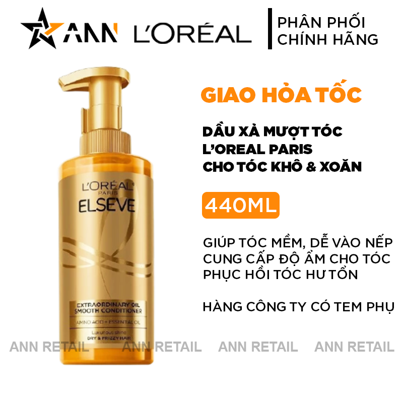 25465_bia-xa-loreal_20241017102855-4.png Dầu Xả LorealParis Elseve Extraordinary Oil Smooth Dành Cho Tóc Khô Xoăn 440ml Loreal - 6923700909005