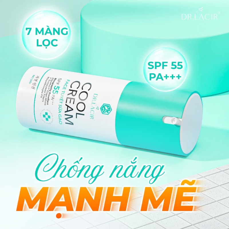 25470_kem-face-ngay-dr-lacir-phu-photoroom-1_20241019093010-2.png Kem Chống Nắng Dr Lacir Cool Cream Face Tuyết Sữa Gạo Dưỡng Trắng Da Ban Ngày 50g - 8938528007473