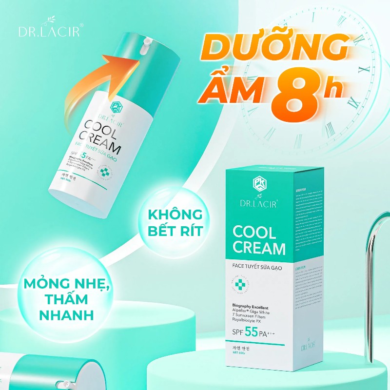25470_kem-face-ngay-dr-lacir-phu-photoroom-2_20241019093011-2.jpg Kem Chống Nắng Dr Lacir Cool Cream Face Tuyết Sữa Gạo Dưỡng Trắng Da Ban Ngày 50g - 8938528007473