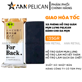 Xà Phòng Pelican For Back 135g Hỗ Trợ Giảm Mụn Lưng - 4976631894225