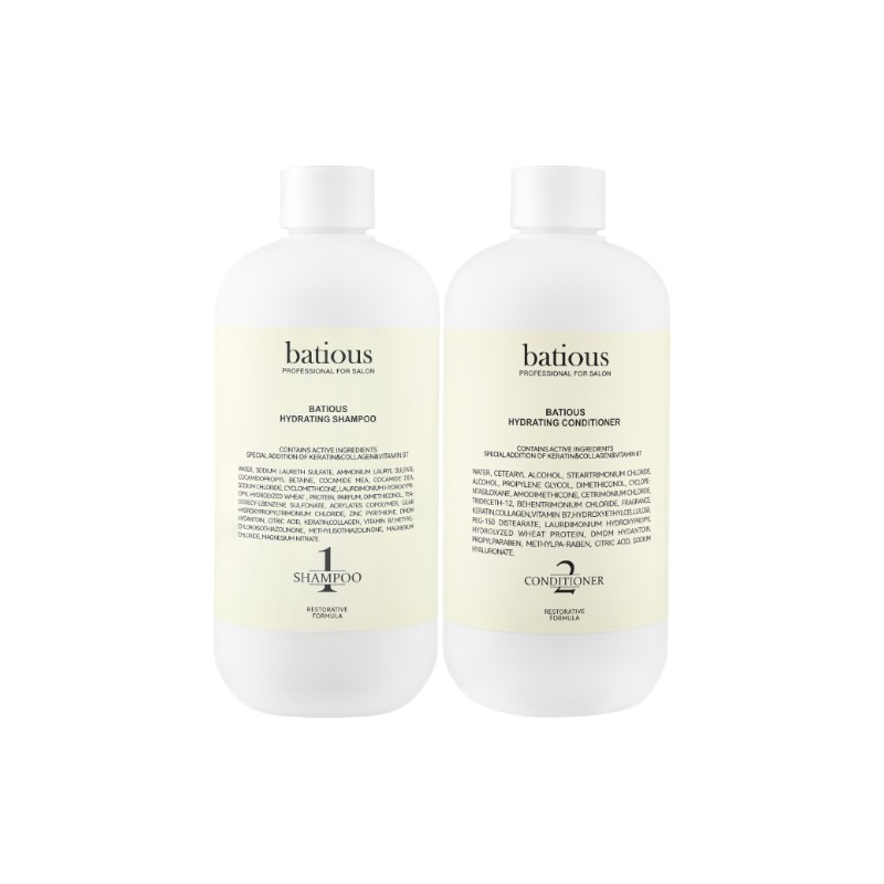 25575_vang-trang-photoroom_20241031151002-1.jpg Combo Dầu Gội Xả Batious Hydrating Shampoo Màu Trắng - Dành Cho Tóc Khô Xơ 500ml - 5061014610765