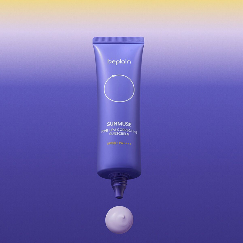 Kho sỉ kem Chống Nắng Beplain Sunmuse Tone Up Màu Tím Đậm - Dành Cho Da Dầu Xỉn Màu 50ml