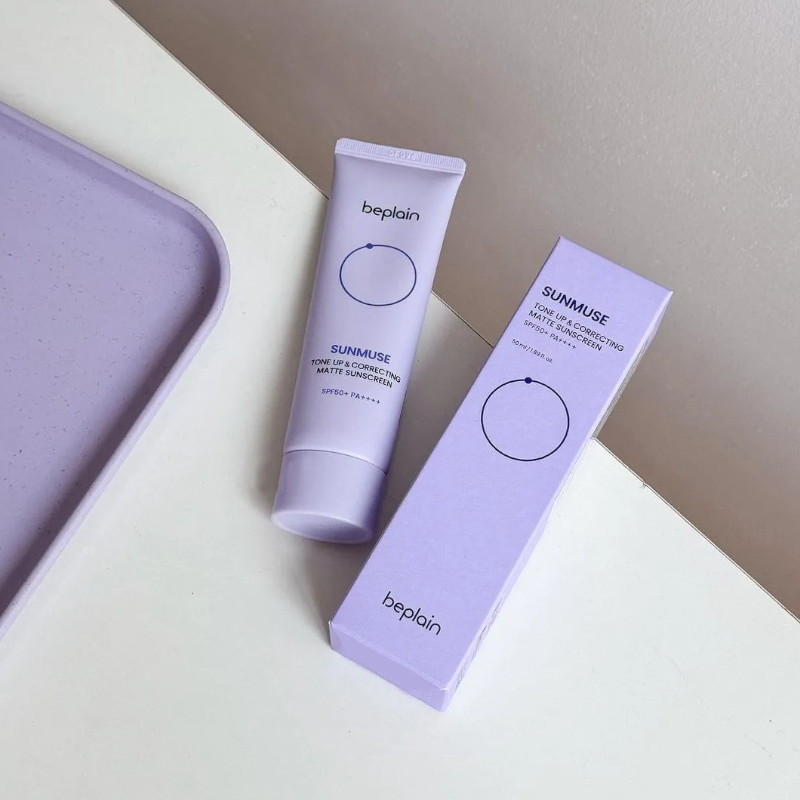 25623_bo-1-photoroom-4_20241105142511-1.png Kem Chống Nắng Beplain Sunmuse Tone Up Màu Tím Nhạt - Dành Cho Da Dầu 50ml - 8809623942764