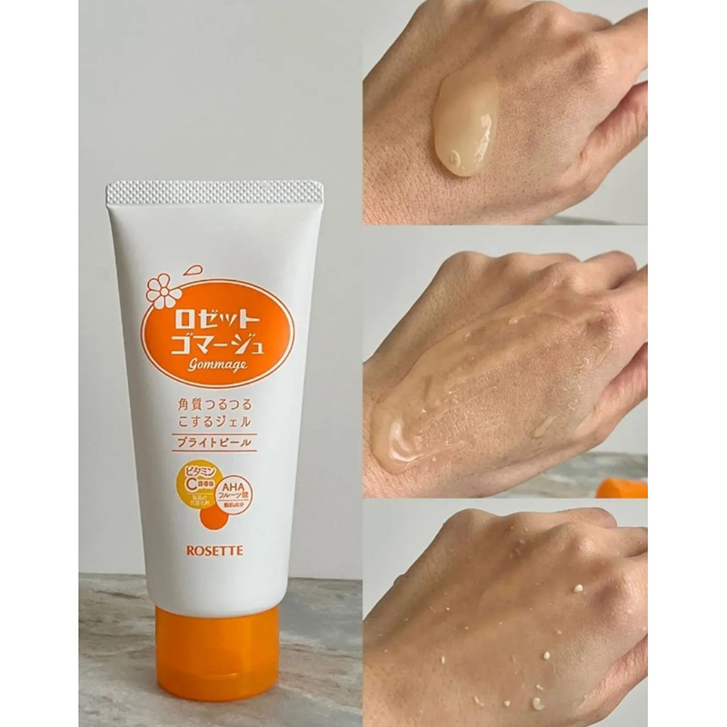 Tẩy Tế Bào Chết Rosette Màu Cam Gommage Bright Peel Gel Cho Da Thường Xỉn Màu 120g