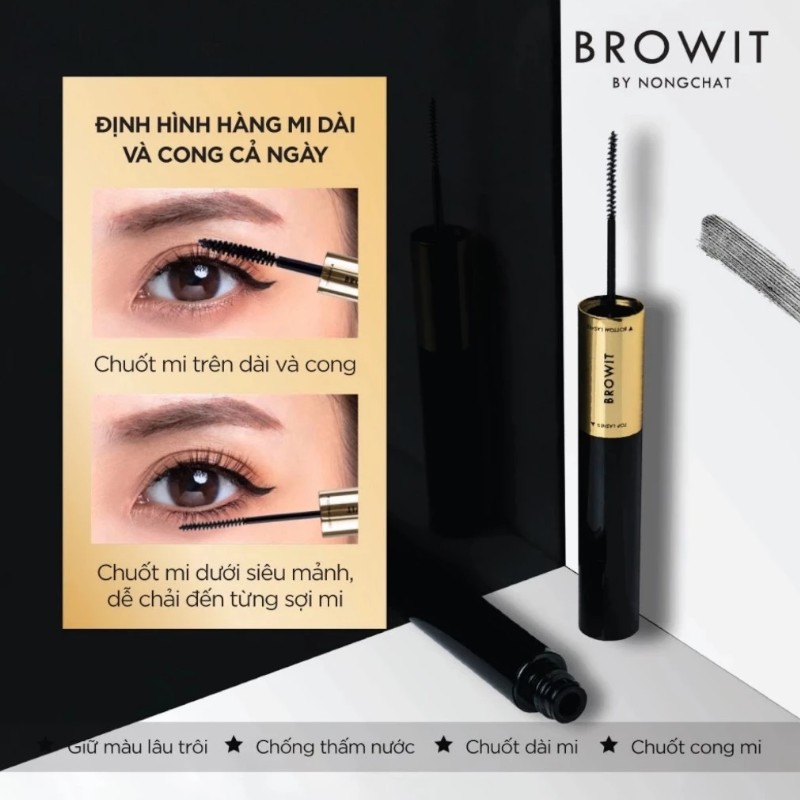 Mascara 2 Đầu Browit By Nongchat 8g - Dành Cho Mi Mỏng Và Thưa