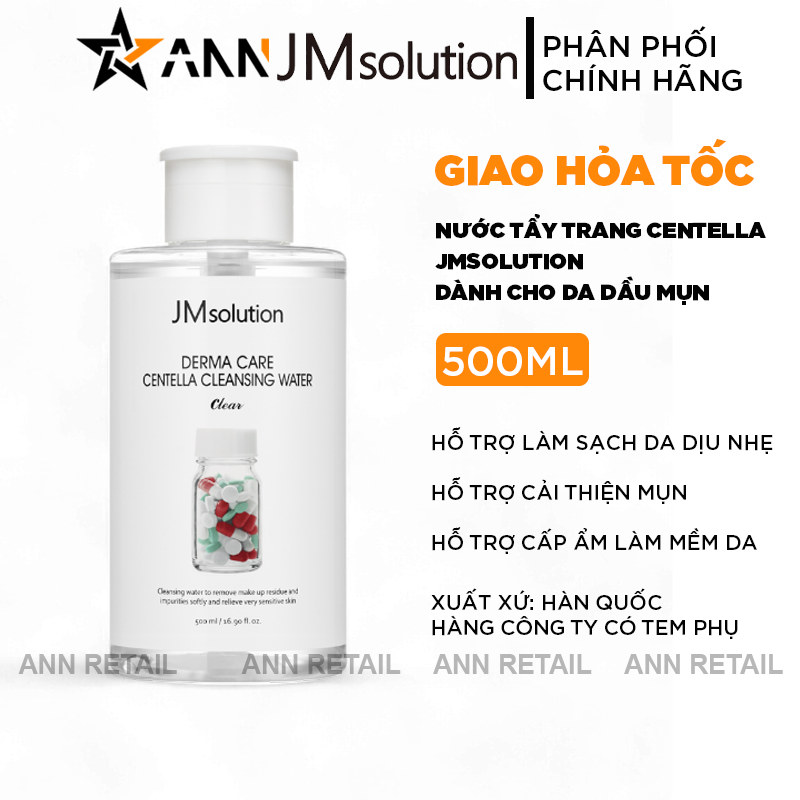 25673_1_20241108100025-2.png Nước Tẩy Trang JMSolution Centella Cleansing Water Cho Da Dầu Mụn 500ml - 8809505545120