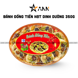 Hộp Bánh Đồng Tiền Việt Quất Hộp Ovan 350G Hộp Tết - BDTVQHO350