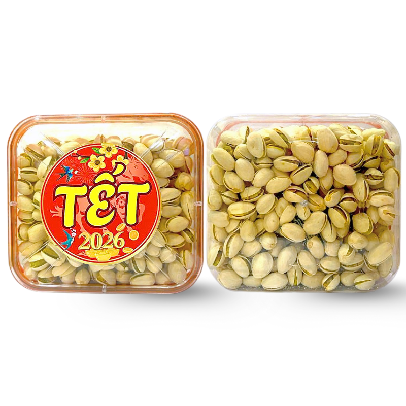 Hộp Hạt Dẻ Cười Hộp Vuông Tròn 500G Hộp Tết