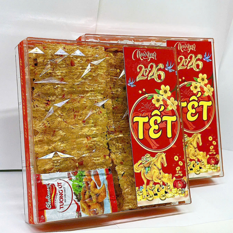 Hộp Mực Cán Tẩm Vị Ngôi Sao Lớn 400G Hộp Tết