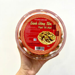 Hộp Bánh Đồng Tiền Ngũ Vị Hạt Hộp Tròn 450G Hộp Tết - BDTNVHHT450