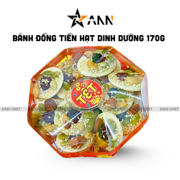 Hộp Bánh Đồng Tiền Việt Quất Bác Giác 170G Hộp Tết - BDTVQHBG170