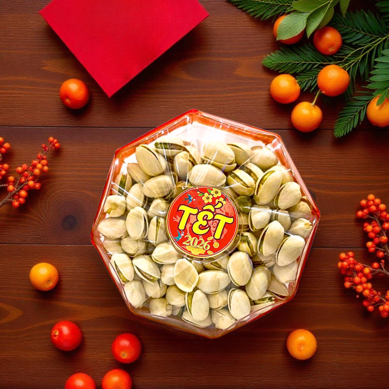 Hộp Hạt Dẻ Cười Bát Giác 200G Hộp Quà Tết 2026