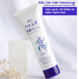 Sữa Rửa Mặt Hatomugi Ý Dĩ Moisturizing & Facial Washing Dành Cho Da Khô 170g - 4513574029590