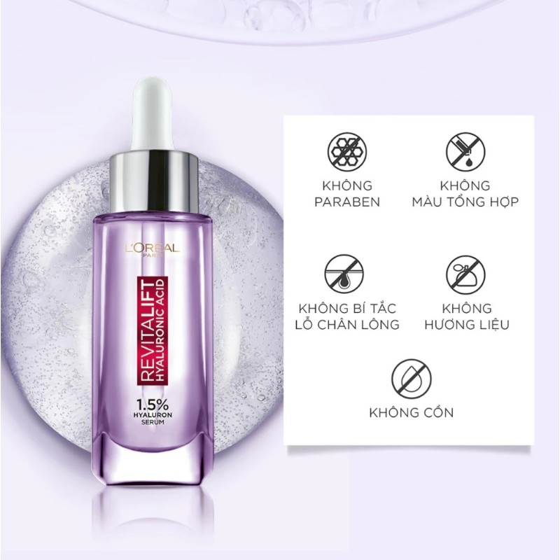 25811_serum-loreal-tim-phu-photoroom-7_20241123114516-3.jpg Serum Loreal Paris Revitalift Hyaluronic Acid 1.5% Hyaluron Cấp Ẩm Sáng Da 30ml - 6923700966701