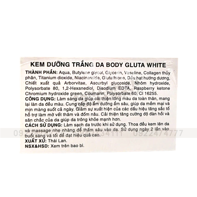 25820_3513116_20241125114412-1.png Kem Dưỡng Trắng Da Body Gluta White 170g - 8858135051006