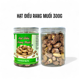 Hạt Điều Rang Muối Thơm Ngon Hộp Pet 300g - HDRMH300