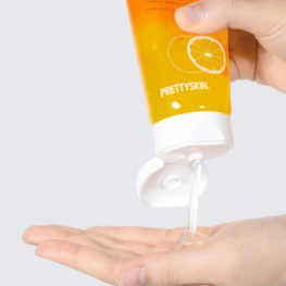 Sữa Rửa Mặt Prettyskin The Pure Jeju Tangerine Vita C Cleansing Foam 150ml - 8809733218995