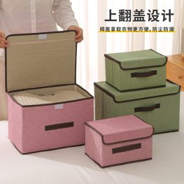 Set 2 Hộp Đựng Đồ - Kệ Để Quần Áo Dụng Cụ Cá Nhân 36x23x24cm & 25x19x16cm - HDDDN2