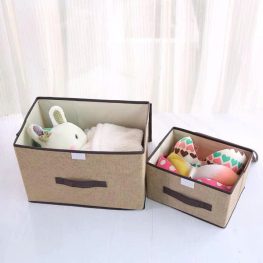 Set 2 Hộp Đựng Đồ - Kệ Để Quần Áo Dụng Cụ Cá Nhân 36x23x24cm & 25x19x16cm - HDDDN2