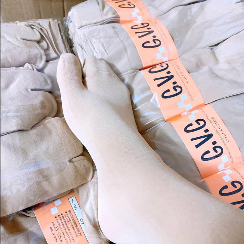 Sỉ combo 10 Đôi Tất Da Gvg Xỏ Ngón Dày Dặn