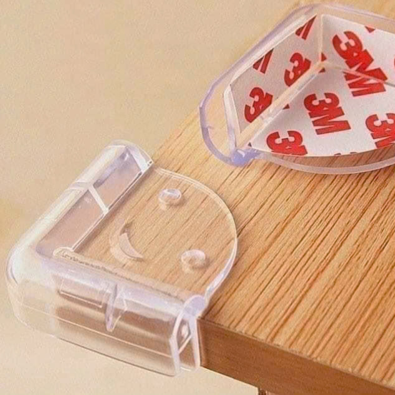 Giá sỉ combo 4 Bọc Góc Bàn Bằng Silicon An Toàn Cho Bé - Miếng Bọc Góc Bàn Tránh Va Đập 4.3x4.3x1.5cm