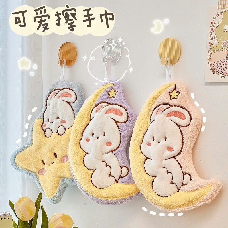 Giá sỉ khăn Lau Tay Lông Cừu - Khăn Siêu Mịn Hình Thỏ Dễ Thương