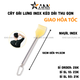 Cây Gãi Lưng Inox Kéo Dài Thu Gọn Đều Được Từ 18 Đến 44.5cm - CGL01