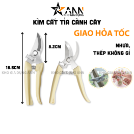 Kéo Cắt Cành Cây - Kìm Cắt Cành Kéo Cắt Tỉa Cành Cây Siêu Sắc 18.5cm - KCCC01
