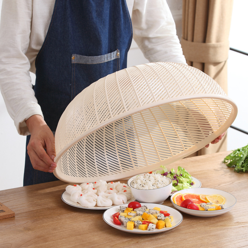 Lồng Bàn Hoa 2675 - Lồng Bàn Bằng Nhựa Đậy Thức Ăn 53cm