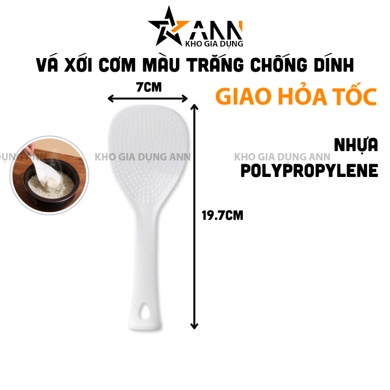 26008_346_20250320114835.png Vá Xới Cơm - Muôi Xới Cơm Bằng Nhựa Chống Dính 7x19.7cm - VXC01