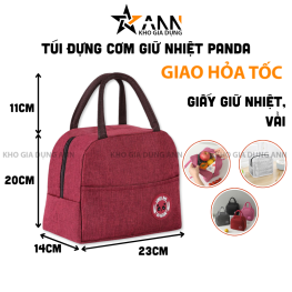 Túi Đựng Cơm Giữ Nhiệt Panda - Túi Đựng Cơm Văn Phòng 20x14x23cm - TDCGN01