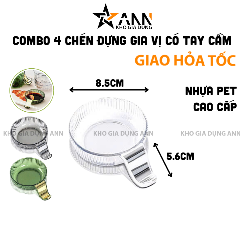 26054_383_20250320115601.png Chén Đựng Gia Vị Có Tay Cầm - Chén Đựng Nước Chấm Bằng Nhựa 8,5x5,6cm - CDGV06