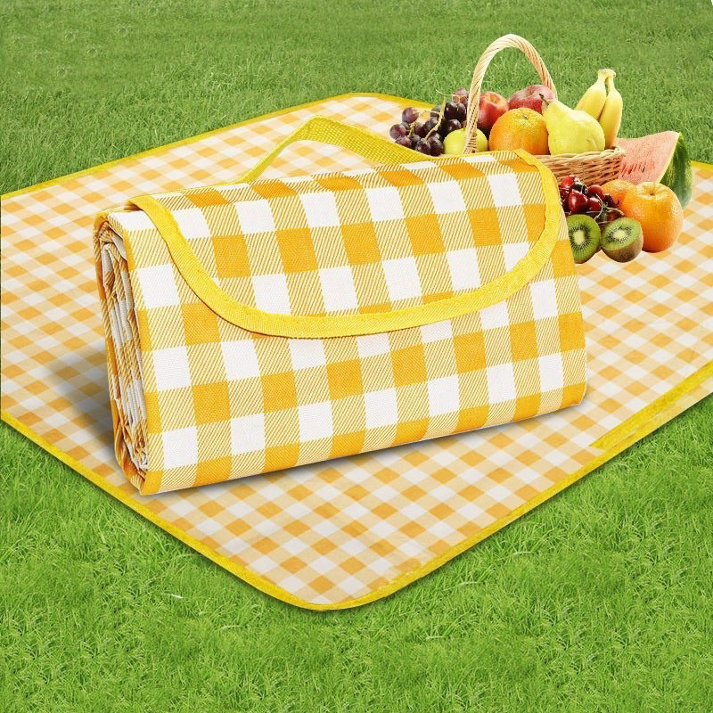 Kho sỉ thảm Dã Ngoại Picnic Size Lớn - Thảm Bạt Caro Chống Thấm Nước 2x2m
