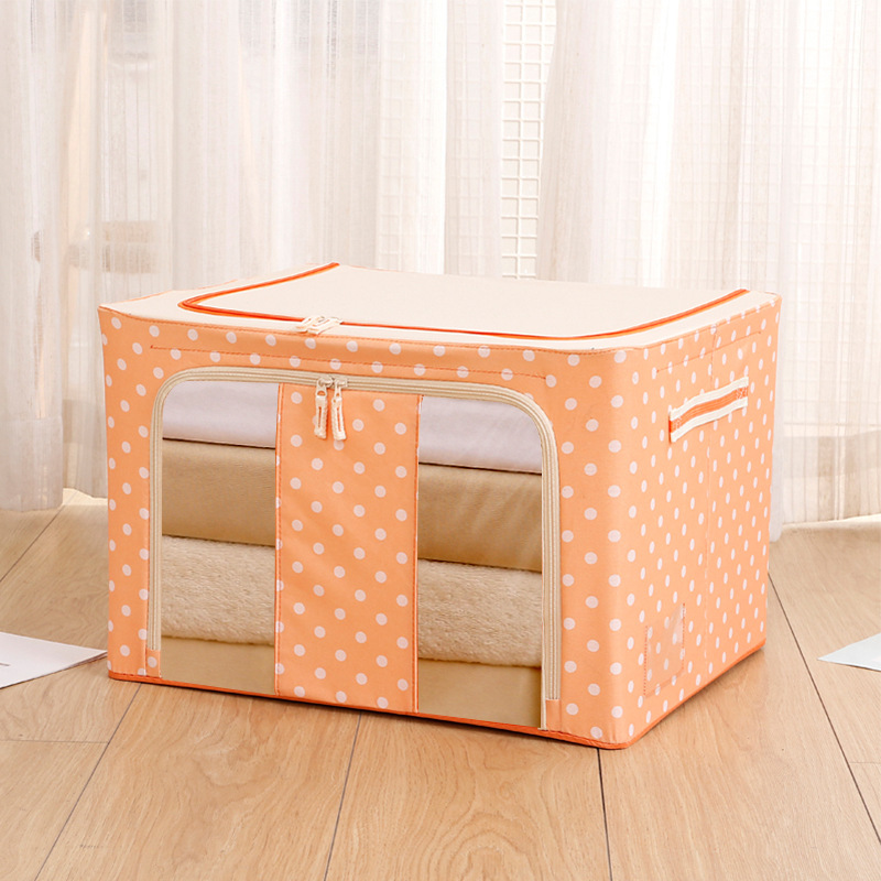 26066_o1cn01agp0761itx9gjsixl-2672500895-0-cib_20250124142119-2.jpg Hộp Vải Chống Thấm Khung Sắt Đựng Quần Áo - Khung Đựng Đồ Cao Cấp 50x40x33cm - HVDD01