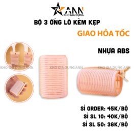 Bộ 3 Ống Lô Uốn Tóc Kèm Kẹp Dành Cho Các Nàng - OLOT01