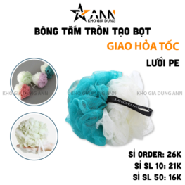 Bông Tắm Tròn Màu Tạo Bọt - BTT2M01