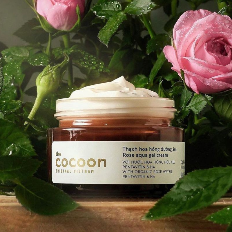 Thạch Hoa Hồng Cocoon Rose Aqua Gel Cream Giúp Dưỡng Ẩm Da 30ml