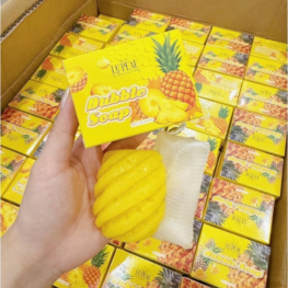 Xà Bông Tắm Trắng Body Khóm Bubble Soap 65g Le Peau - Combo 2 (1 Khóm + Tặng 1 Khóm) - XBTTBK