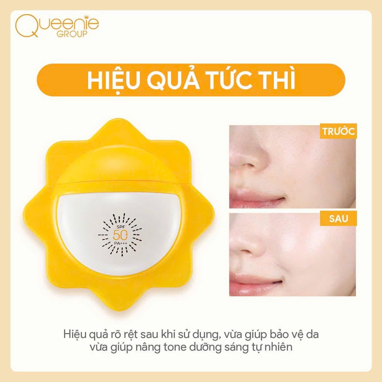 Giá sỉ kem Chống Nắng Queenie Skin SPF50 PA+++ Dành Cho Da Hỗn Hợp Và Dầu 60g
