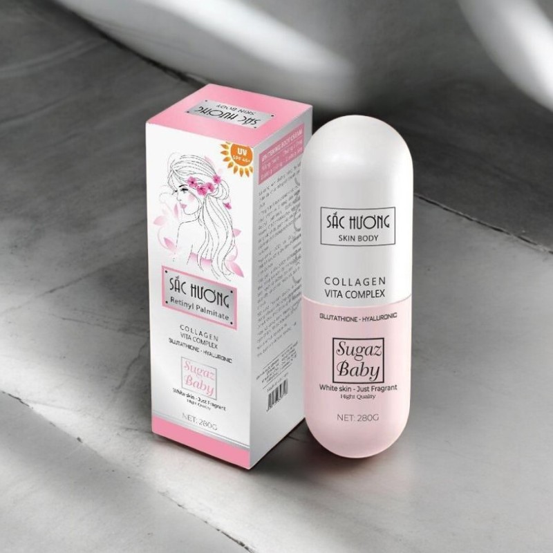 Kem Body Sắc Hương Skin Body Sugaz Baby Hình Viên Thuốc 280ml